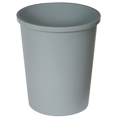 Continental 4438GY 44-3/8 qt Round Wastebasket