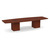12' Classic Boat Shape Conference Table with Cube Base - Cherry