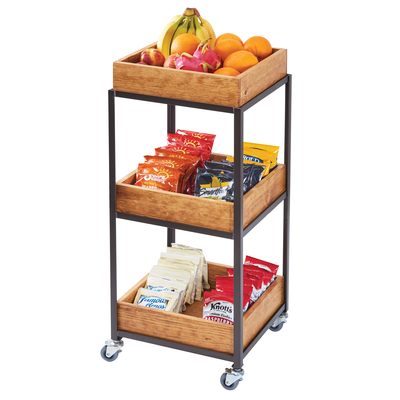 Cal-Mil 3921-84 14-3/4"W x 14-3/4"D x 35"H Sierra Merchandiser Cart