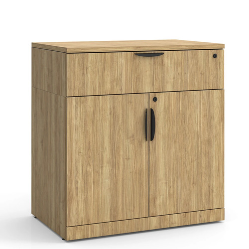 Locking Double Door Cabinet with Buffet Drawer - 38" in Aspen