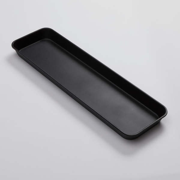 Black Rectangular Market Trays