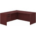 CLALD2045- Classic L-Shape Desk 71" W x 36" D with 42" Return and Box/File Pedestal- Mahogany
