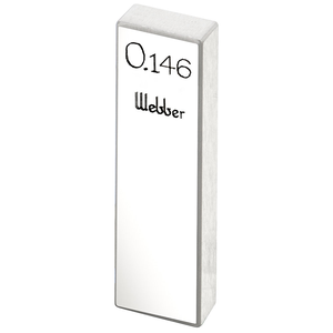 STARRETT RY .146 AA Rect. Ceramic Gage Block - .146 In., Grade AA