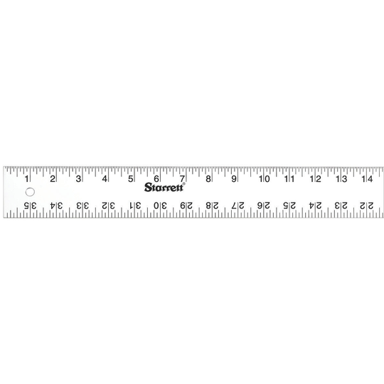STARRETT ASE-36 Straight Edge Aluminum Rule - 36'' English