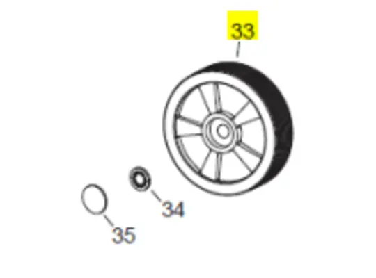 Veloci Heater Replacement Wheel - Flame 115