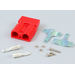 Connector, 50A Red W/6Ga Cont & Clamp