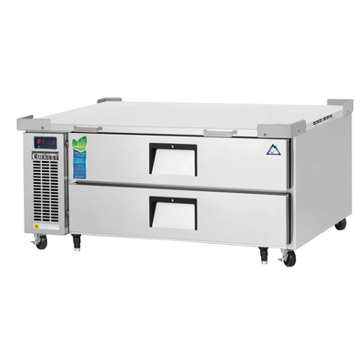 Everest ECB52D2 51-7/8" Two-Drawer Side Mount Refrigerated Chef Base, 115V, NSF