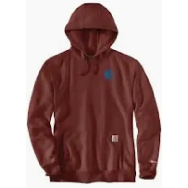 CARHARTT 107064 - Men's Carhartt Force Relaxed Fit Lightweight Logo Graphic Hoodie - Dark Spice Red