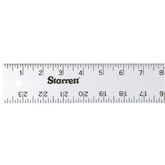 STARRETT ASE-24 Straight Edge Aluminum Rule - 24'' English