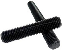 1/4" - 28 X 12" FULLY THREADED STRAIGHT ROD SAE J429 GR 8 PLAIN