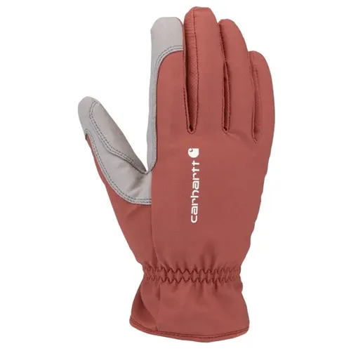 Carhartt WA910 - Women's Storm Defender Thermal Lined High Dexterity Open Cuff Glove - Dark Rose Tint