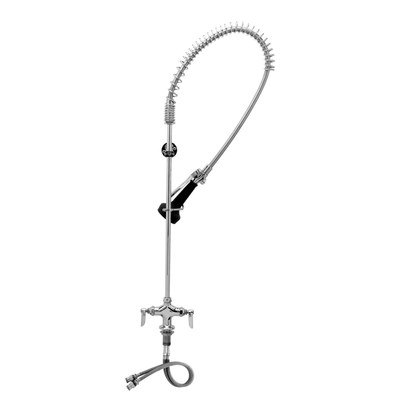 T&S Brass B-0113-V-B08C Easyinstall Pre-Rinse Unit Single Deck Mount Base Mixing Faucet