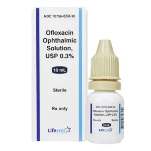 Ofloxacin 0.3% 10mL Drops Lifestar NDC 70756065030