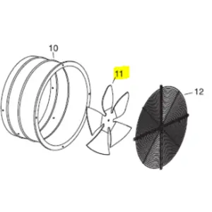 Veloci Heater Replacement Fan 350 - 18
