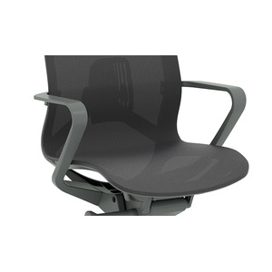 9811 KONFURB ATLAS II  LOOP ARMS- Dark Gray