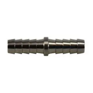 S Straight Splicer, 3/4-in Hose Barbed x 3/4-in Hose Barbed, Stainless Steel