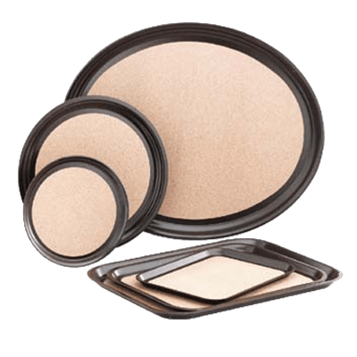 Vollrath 86341 Round Cork-Lined Laminated Serving Tray