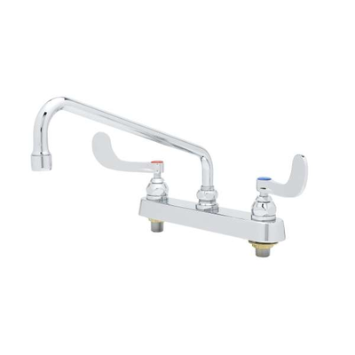 T&S Brass B-1123-WH4 Workboard Faucet Deck Mount