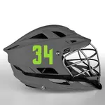 1 Color Custom Font Die Cut Number Decals - Lacrosse