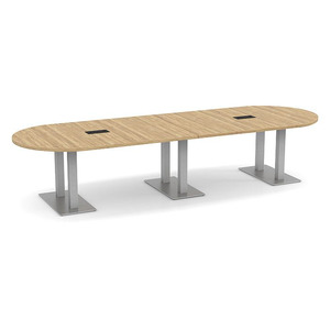 12ft Racetrack, Palmer base Conference Table: ASPEN PALRT3138NAPNBRU