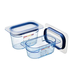 Araven 74011 GN 1/9 h.100mm / 4" Blue Gastronorm Food Pan, 0.9 L
