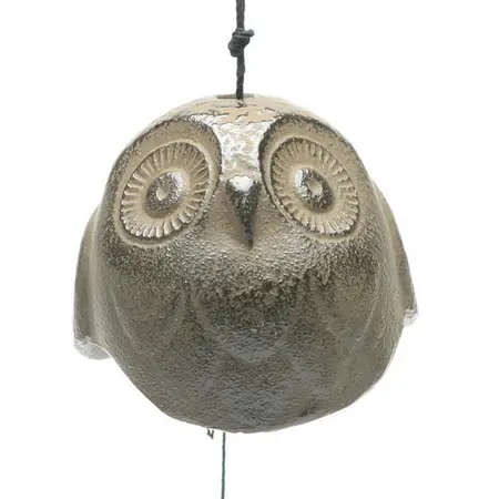 Wind Chime Owl Brown 2