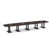 PALBS4216N - 18 ft. Classic Boat Shape Conference Table with Black Palmer Base