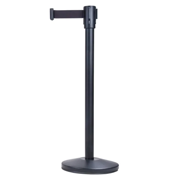 Free-Standing Crowd Control Barrier - 12' Black Tape