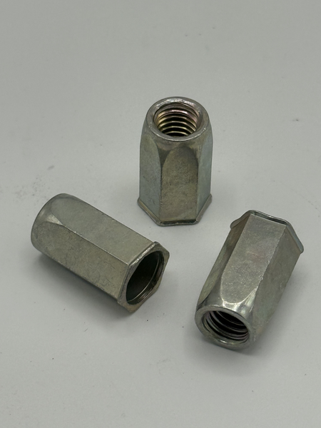 M8 - 1.25 X 20.5MM HEX BODY RIVET NUT STEEL ZINKTOP CLEAR PER PRINT