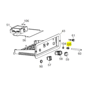Veloci Heater Replacement Cable fastener PG 13,5