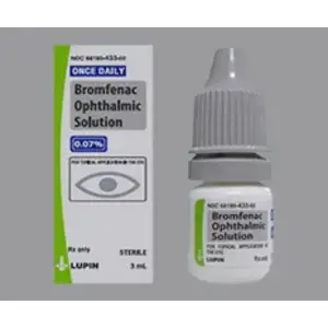 Bromfenac 0.07%, 3mL drops NDC 68180043302