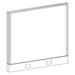 P3942 POWER Webb Panel - 39"H x 42"W Aspen Fabric, Silver