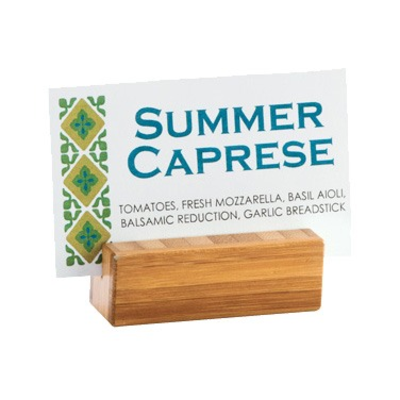 Cal-Mil 1543-60 2-1/4"W x 3/4"D x 3/4"H Table Number/Card Holder