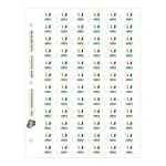 Shoulder Pad ID Adhesive Sticker Sheets