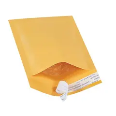 4 X 8" KRAFT BUBBLE MAILERS, SELF-SEAL, #000 500/CS   B851SS