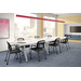 8ft Boat Shape Conference Table with Metal VA-Leg Base