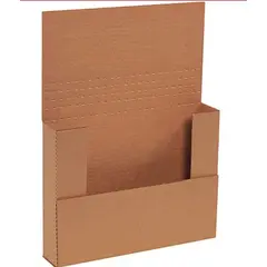 11-1/8 X 8-5/8 X 2" ECT32B KRAFT CORRUGATED MAILER, EASY FOLD, 50/BD   M1BKK