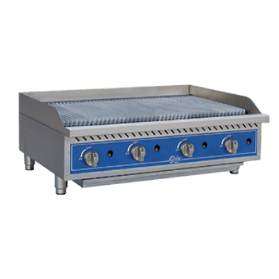 Globe GCB48G-RK Char Rock Charbroiler Natural Gas