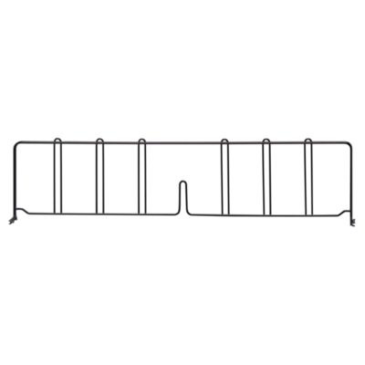 Quantum DIV30BK Wire Shelf Divider, 30"D x 8"H, black epoxy anti