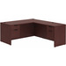 CLALD2047- Classic L-Shape Desk 71" W x 36" D with 42" Return and 2 Box/File Pedestals- Mahogany