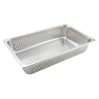 Winco SPFP4 - Perforated Steam Pan, 25 Gauge Stainless Steel - Full, 4"
