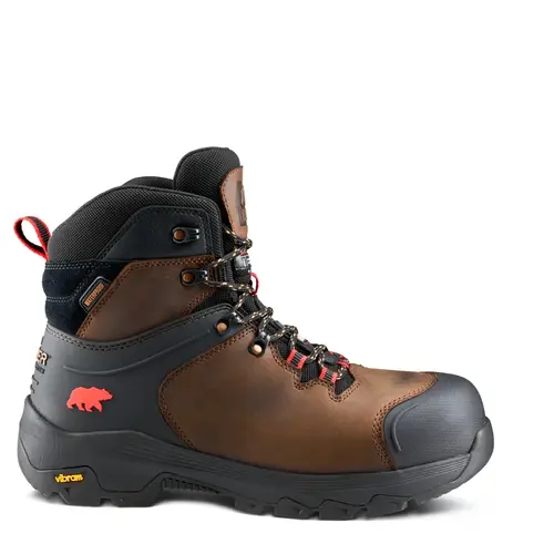 KODIAK 1262 - Men's Kodiak Sawback Waterproof Composite Toe Hiker Safety Work Boot - Dark Brown