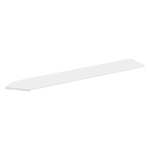 PBTC71R 71" CORNER TRAN TOP RIGHT- WHITE
