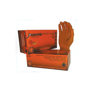 Orange Tork Grip Nitrile Glove