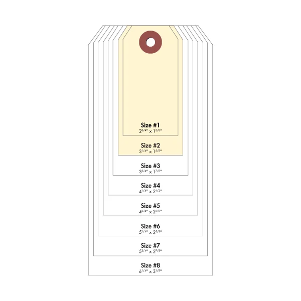 #2 Cardstock Tag - Manila