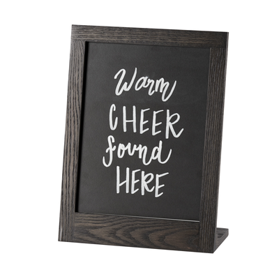Cal-Mil 3818-811-87 10-3/8"W x 4-3/4"D x 13-3/4"H OAL Cinderwood Chalkboard Sign