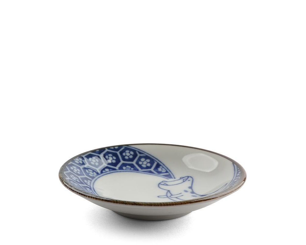 Imari-Style Dino Small Plate Aoenryu