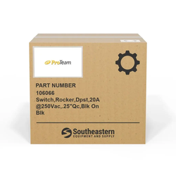ProTeam - 106066 - Switch,Rocker,Dpst,20A@250Vac,.25"Qc,Blk On Blk