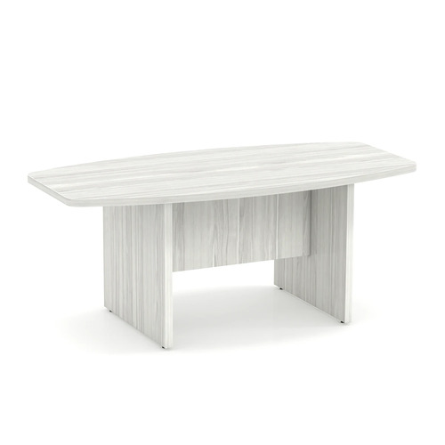 Classic Boat-Shape Conference Table 6 Ft - Silver Birch