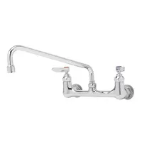 T & S Brass B-0231 Swivel Base Wall Mount Faucet, 12" Swing Nozzle